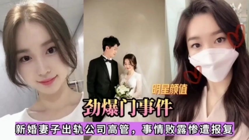 【劲爆门事件】明星颜值新婚妻子出轨公司高管，事情败露惨遭报复