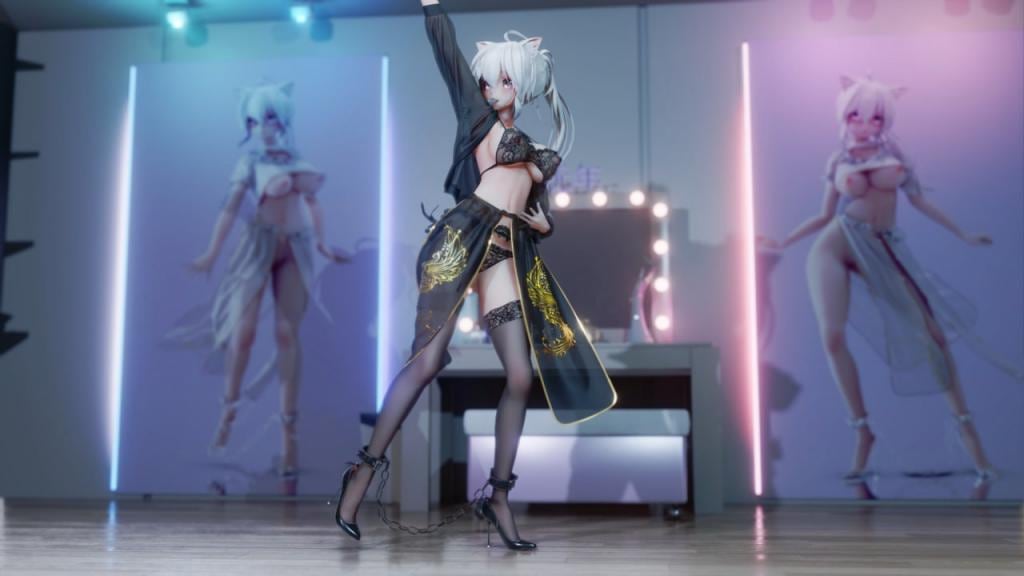 MMD78 汉服黑丝巨乳美少女弱音被狂干内射GFRIEND-MAGO