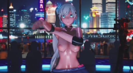 MMD二次元骚货被巨根爆操！淫水喷溅内射吞精彻底沦陷！