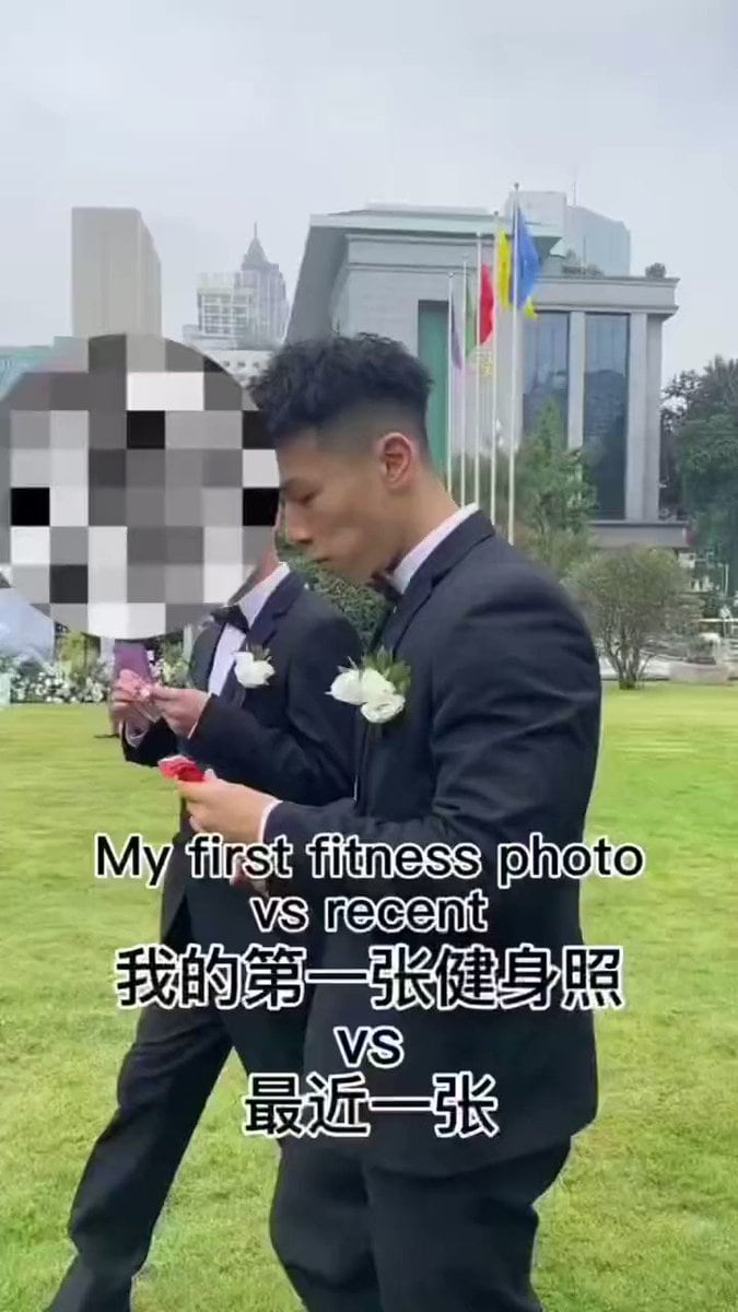 痞帅体育生穿上衣服拍抖音 脱下衣服拍推特