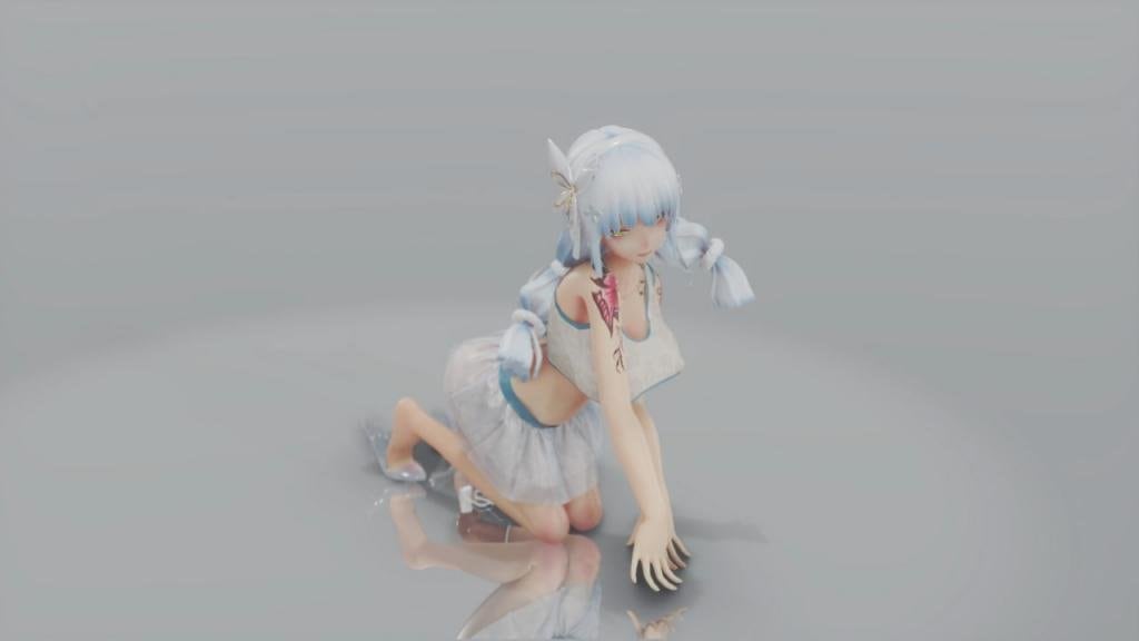 MMD15JK 极品巨乳JK骚穴被当性玩具狂干，HK416制服爆操到潮喷