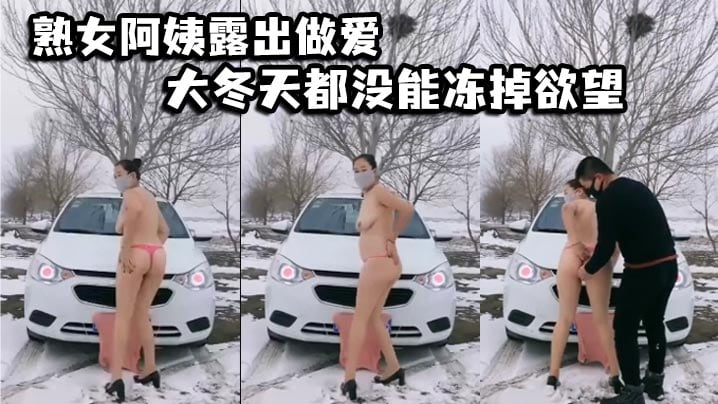 熟女阿姨露出做爱 大冬天都没能冻掉欲望 在户外阴道被操作使用 淫叫连连