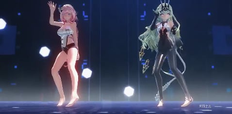 崩坏三MMD：绝美爱莉希雅肉穴被爆操，魅魔梅比乌斯狂干淫荡巨乳颜射！