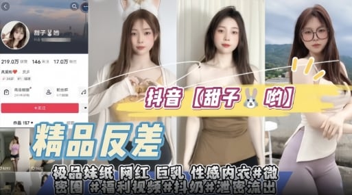 抖音【甜子兔哟】极品妹纸网红巨乳性感内衣微密圈福利视频抖奶抖臀#泄密流出