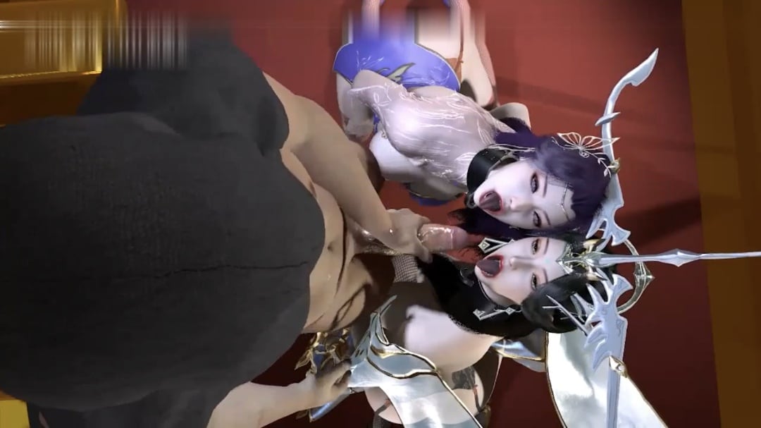 【3D】动漫大奶云曦柳神双飞